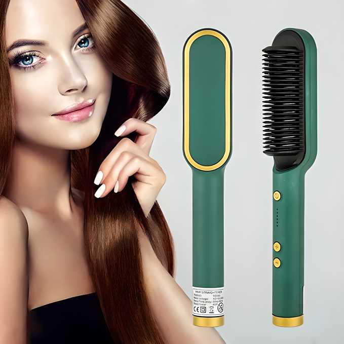 Portable Electric Hair Straightening Brush